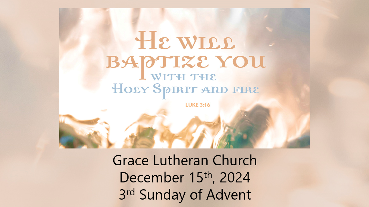 Read more about the article Worship Service for the 3rd Sunday of Advent