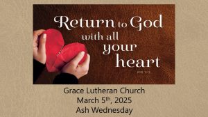 Read more about the article Worship Service for Ash Wednesday