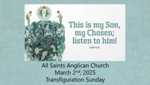 Read more about the article Worship Service for Transfiguration Sunday