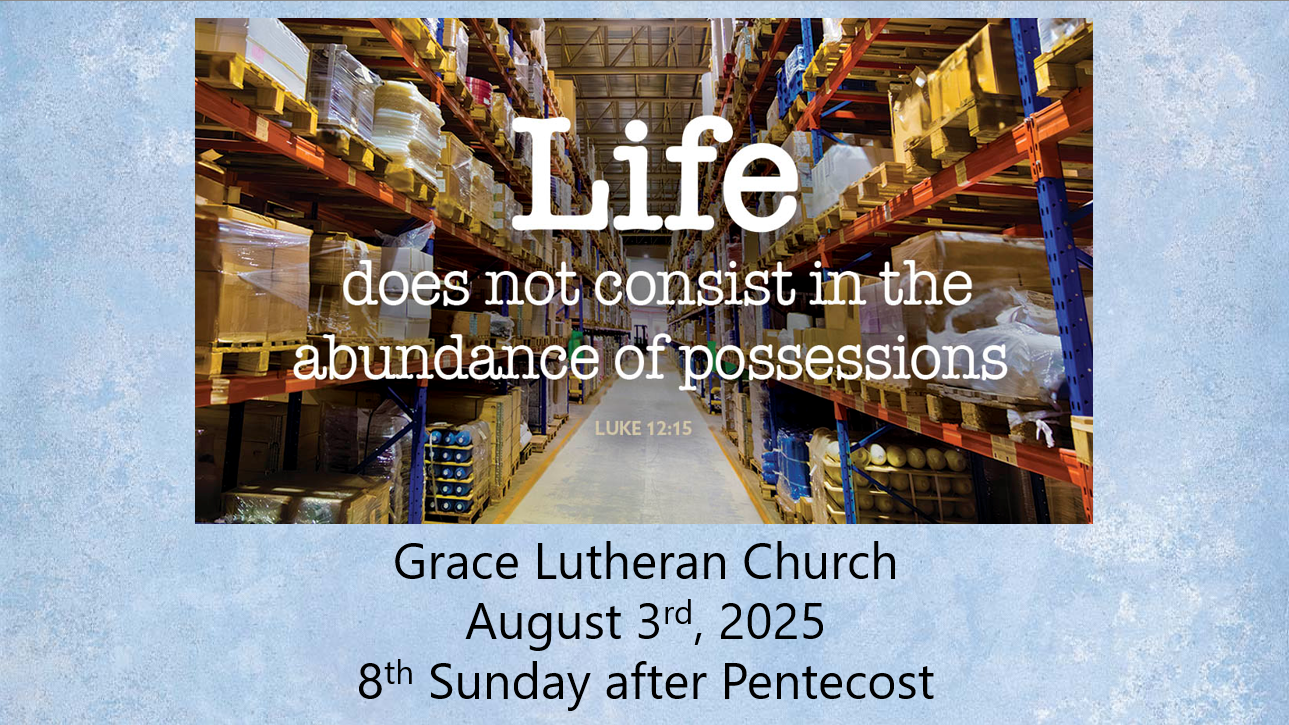 You are currently viewing Worship Service for the 8th Sunday after Pentecost
