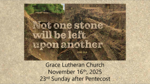 Worship Service for the 23rd Sunday after Pentecost