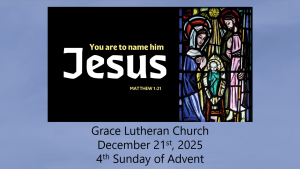 Read more about the article Worship Service for the 4th Sunday of Advent