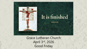 Tenebrae Service for Good Friday